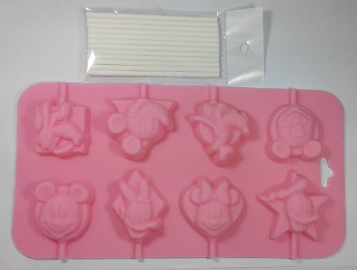 Creativemoldstore 1pcs New Style Cartoon Kitty 8-Lollipop (HY1-037) Food Grade Silicone Cake/Chocolate/Candy/Ice DIY Mold