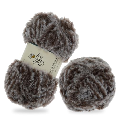 Yarn Bee Super Bulky Soft Skein for Crocheting & Knitting 62 Yards of 100% Polyester DIY Handcrafting Accessories