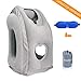 SmartDer Inflatable Travel Pillow, Airplane Pillow with Patented Valve Design, Travel Accessories with Neck and Head Support, Travel Pillows for Long Haul Flights, Cars, Buses, Trains, Office Napping
