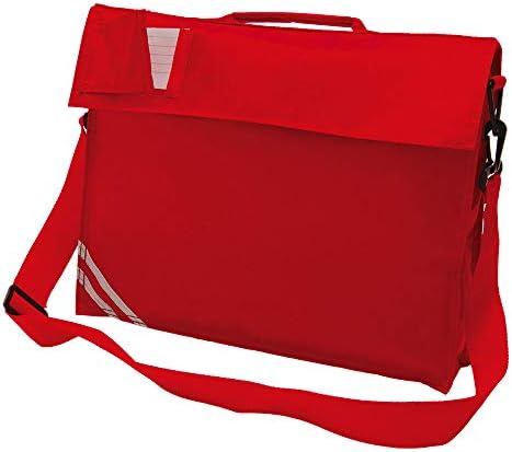 red school book bag