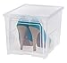 IRIS USA, Inc. IRIS Easy Access Women's Shoe Box, 2 Pack, Tall, Clear