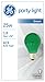 GE 649759, Green Forum Novelties 49725 25-Watt A19 Party Light, 1 Pack