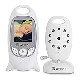 SUNLUXYÂ® 2 Inch Color LCD Wireless Digital Video Baby Monitor Security Camera, Temperature Monitoring, 2 Way Talk with Infrared Night Vision
