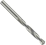 Precision Twist D33F Solid Carbide Short Length Drill Bit, Uncoated (Bright) Finish, Round Shank, Spiral Flute, 118 Degree Point Angle, 1/8