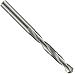 Precision Twist D33F Solid Carbide Short Length Drill Bit, Uncoated (Bright) Finish, Round Shank, Spiral Flute, 118 Degree Point Angle, 1/16
