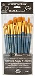 Royal Brush Manufacturing Royal and Langnickel Zip N' Close 12-Piece Brush Set in Vinyl Pouch