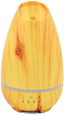 Razzil 2018 500ml Essential Oil Diffuser Wood Grain Aroma Diffusers Cool Mist Humidmifier with Touch Control Timer Adjustable Mist 7 Color Changing Lights Waterless Auto Shut-off (wood)
