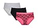 Kathy Ireland Women's 3 Pack Of Cotton Blend Full Coverage Elastic Brief Panties