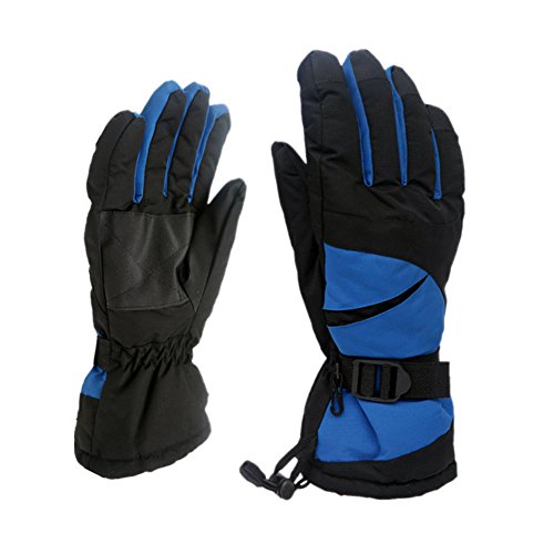 Winnerbe Ski Gloves Mens Waterproof Skiing Gloves Winter Cold Weather Windproof Ski Snowboard Gloves for Skiing,Snowboarding,Snowmobile,Motorcycle - Thumbnail 4