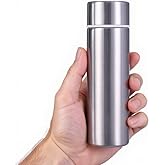 Stainless Steel Insulated Water Bottle, 5oz, Mini Vacuum Water Bottle, Slim Tumbler, Small Sports Bottle, Leak Proof Bottle, Coffee Cup, Pocket Bottle, Coffee Bottle, keep hot and cold (Silver)