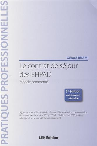 Le  contrat de séjour des EHPAD