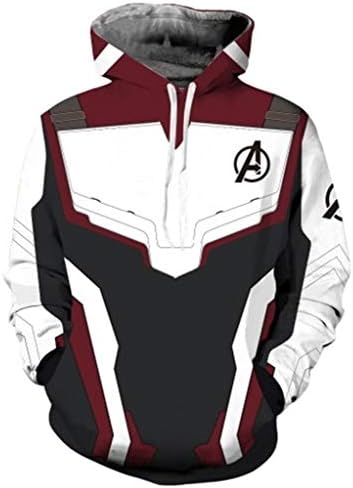 Moit Cosplay Costumes Quantum Realm Sweatshirt Hoodie Jacket Tech Hooded Superhero Zipper