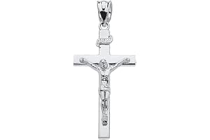 Claddagh Gold Sacred Symbolism: Embrace Faith Sterling Silver Cross Pendant - Choose Your Perfect Size (S-L)