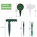 Garden Flower Plant Grass Seed Dispenser,Mini Garden Hand Tool Plant Sets Adjustable Size Disseminator Seeding Sower Dibber and Widger Hole Puncher with Plant Label State Tags(Green)