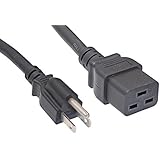 Cablelera North American Power Cord Extension, NEMA 5-15P to C19, 6', 14 AWG, 15A, 125V (ZWACPFAC-06)