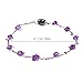 FRCOLOR Flower Headdress for Women,10pcs Purple Rose Flower Wreath Headband with LED Light Crown for Festival Wedding Party