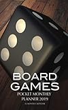 Board Games Pocket Monthly Planner 2019: 16 Month Calendar by 