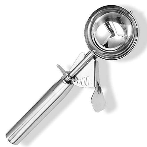 Cookie Scoop, Ice Cream Scoop, Cookie Scooper with Trigger Large Medium Small Ice Cream Scoopers, 18/8 Polished Stainless Steel Melon Ballers Cookie Scooper - Gift Package (New Set of 3) - Thumbnail 5