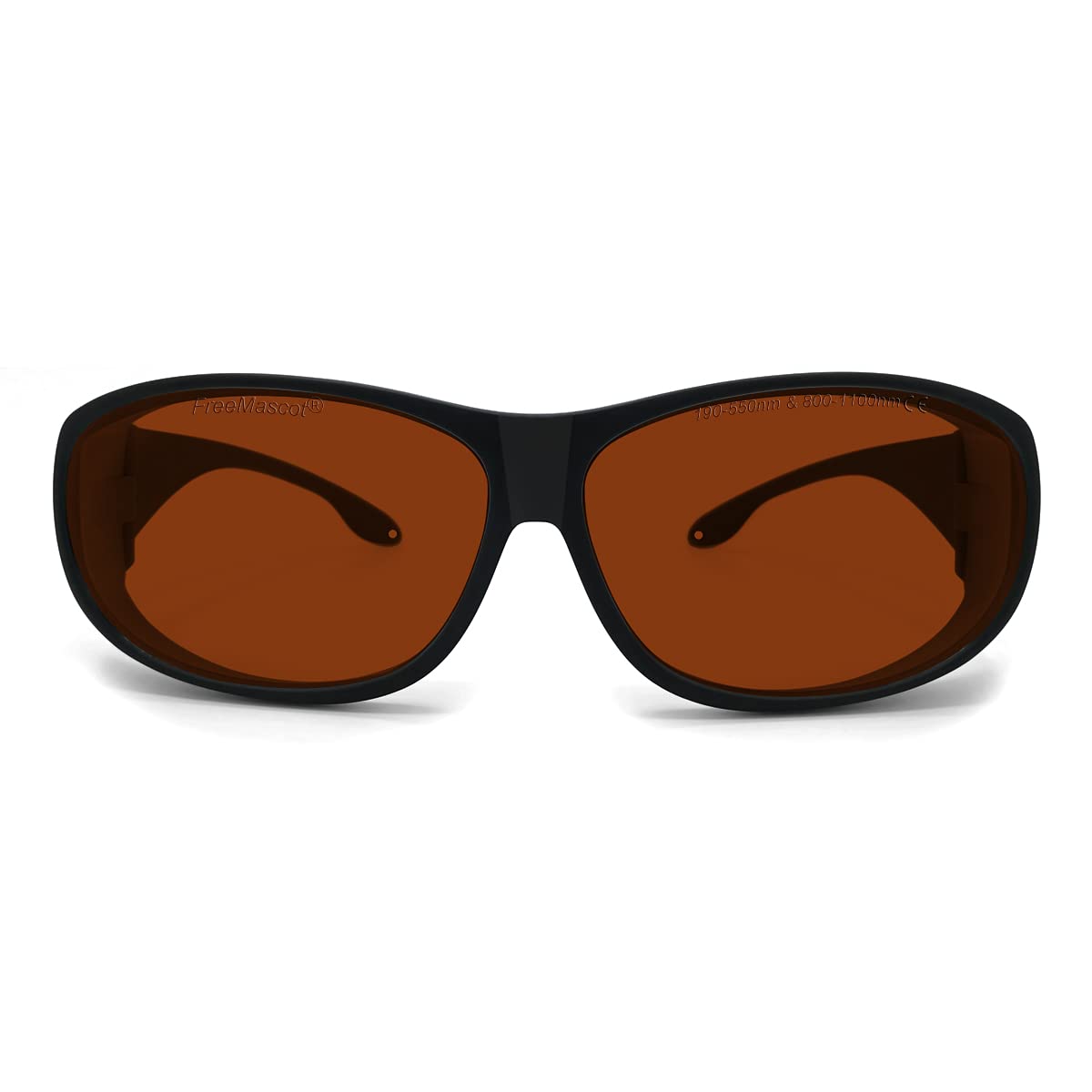 FREEMASCOT OD 6+ 190nm-550nm / 800nm-1100nm Wavelength Professional Laser Safety Glasses for 405nm, 450nm, 532nm, 808nm, 980nm,1064nm, 1100nm Laser (Style 4)
