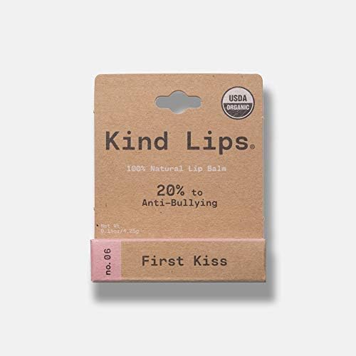 Amazon Com Kind Lips Organic Lip Balm First Kiss No 6 Single 0 15oz All Natural Chapstick Beauty