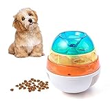 Husdow Dog Treat Dispensing Toy, Interactive Dog Treat Toys Pet IQ Treat Ball for Small Medium Dogs & Cats