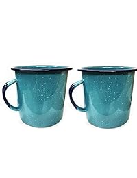 Esmalte utensilios de cocina Camping taza juego de