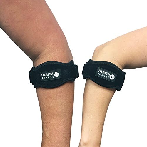Small and Large Tennis Elbow Brace – IMMEDIATELY RELIEVE ELBOW TENDONITIS AND FOREARM PAIN – For Men or Women – Left or Right Arm – by Health 1st Braces