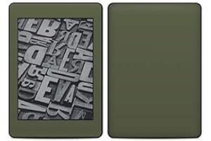 DECALGIRL Solid State Olive Drab Amazon Kindle Paperwhite 2018 Full Vinyl Decal - No Goo Wrap, Easy to Apply Durable Pro