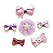 Belle Beau Mini Fine Hair Baby Bald Baby Girls Hair Bows,Hair Clips For Fine Hair,Non-Slip
