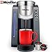 Mueller Ultima Single Serve Pod Compatible Coffee Maker Machine With 4 Brew Sizes for 1.0 and 2.0 Pods. Rapid Brew Technology with Large Removable 48 oz Water Tank