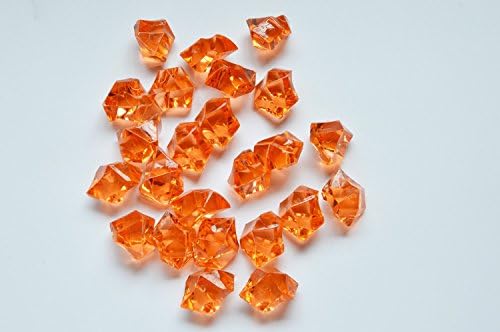 HotCandy Golden Acrylic Diamonds for Party Wedding Decoration.Vase Aquariam Fillers--30 Pcs
