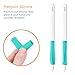 Fintie 2 Pack Silicone Grip Holders Compatible with Apple Pencil Pro, Apple Pencil (USB-C / 1st / 2nd Generation), Ergonomics Protective Skin Sleeve Case Accessories, Mint Green