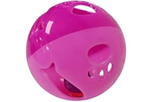 LOVINPUP Cat Ball Toy with Bell Larger Size, Bells Jingle as Balls Roll, Cat Toy for Small or Large Cats, or Other Animals (Pink - 1 Pack)