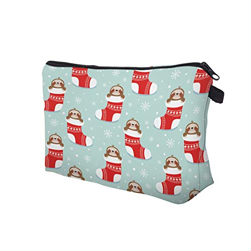Cosmetic Bag for Women, Makeup Bag Waterproof Travel Organizer Fashion Cute Gifts Present for Women Girl(Stocking Sloth) 3 Cosmetic Bag for Women, Makeup Bag Waterproof Travel Organizer Fashion Cute Gifts Present for Women Girl(Stocking Sloth)