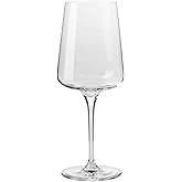Krosno Stemmed Red Wine Glasses | Elegant Design | Set of 4 | 16.9 oz | Traditional Craftsmanship | Ideal for Home, Restaurant and Party | Dishwasher Safe | Lead-Free Crystal Glass