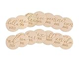 Pearhead Wooden Monthly Milestone Photo Cards, Baby