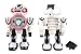 Android Battery Operated Disc Shooting Toy Robot Walking, Flashing Lights, Talking, Spinning, Disc Shooting Toy Robot (White)