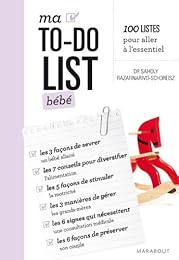 Ma to-do list bébé