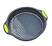 Megrocle 9-Inch Food Grade Silicone Round Cake Pan, Non Stick Reusable Large Baking Pans Silicone Cake Mold Bakeware, Grey