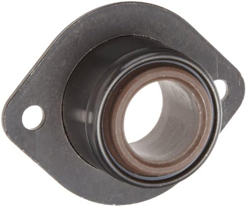 Spyraflo BFM-10M-AF Self-Aligning, Delrin Acetal Plastic Bearing With 2-Bolt Hole, 10 mm Inner-Diameter Steel Flange