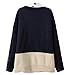 Keral Womens Cat Pattern Printing Mix Color Long Sleeve Sweater