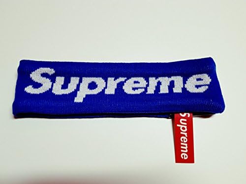 Supreme x New Era Headband Box Logo 2014 FW Brand New (Blue)