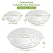 Remiawy Clear Plant Saucers 18 Pack Flower Pot Drip Trays for Indoor & Outdoor Plants Garden Saucers Plant Pot Saucer Trays – Assorted Sizes for Large to Small Pots, 6/8/10 Inchthumb 1