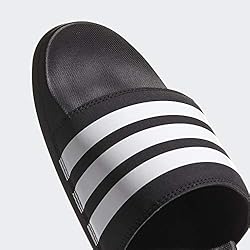 adidas Men's Adilette Comfort Slides, Black/Core