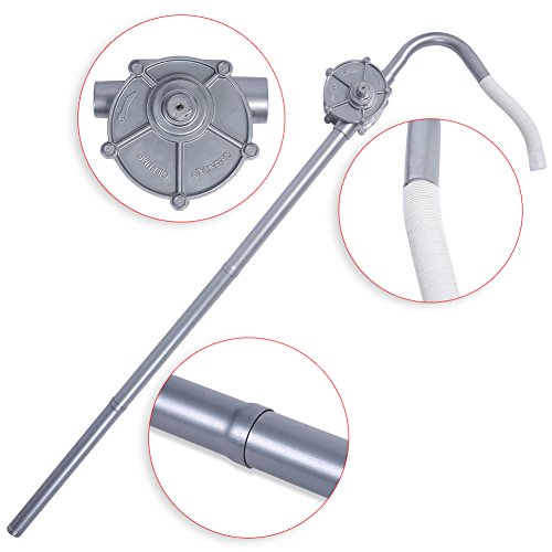 Rotary Pump, 70RPM Aluminum Alloy Hand Crank Oil Drum Pump Pumping Petrol Fuel for Products - Thumbnail 4