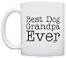 ThisWear Dog Lover Gift Best Dog Grandpa Ever Pet Owner Rescue Grandparent Gift 11oz Ceramic Coffee Mug with Handle