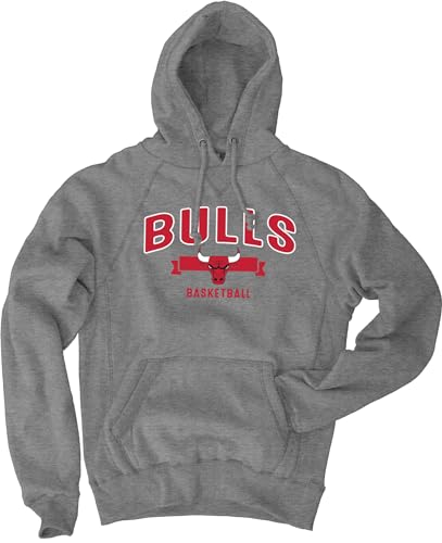 Blue 84 Chicago Bulls NBA Officially Licensed Hooded Sweatshirt Sanded Fleece G…
