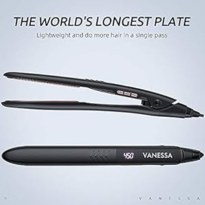 VANESSA PRO Flat Iron Hair Straightener, 100% Pure Titanium Flat Iron ...