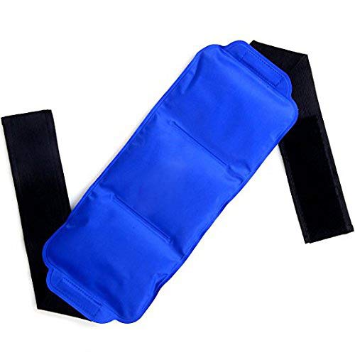 BIG CLEARANCE SALE! Ice Pack-Raniaco Reusable & Flexible Gel Cold Pack with Adjustable Velcro Strap, Hot Cold Therapy for Head ,Neck,Shoulder,Back,Waist ,Knee, Ankle Sports Muscle Pain Relief (Blue )
