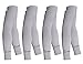 DoSmart 4Pairs Cooler Arm Sleeves for Bike/Hiking/Golf UV Protection (gray)